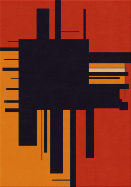 Bauhaus 10361-retrospective - handgefertigter Teppich,  getuftet (Indien), 24x24 5ply Qualität